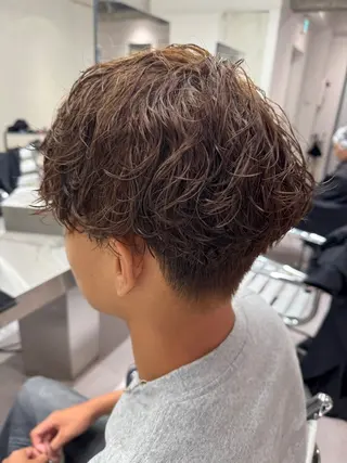 パーマ メンズ ブリーチ/パーマ特化 片平和寿のヘアスタイル