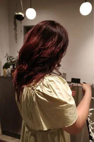 セミロング カラー piilo /佐田國 友真のヘアスタイル