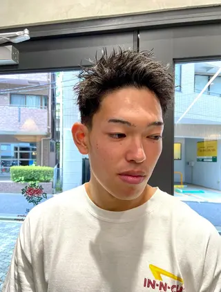 ショート パーマ メンズ FM【エフエム】HAVANA所属・💈圧倒的メンズ特化 明大前美容師💈のヘアスタイル