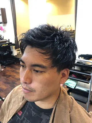 ショート パーマ LAFF所属・土田 紘太のヘアスタイル