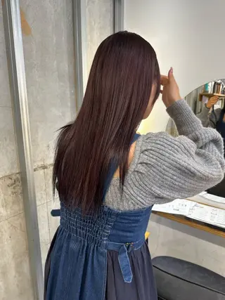 ロング カラー Lab.by ioe所属・吉田勇人/ブリーチ なしダブルカラー🩵のヘアスタイル