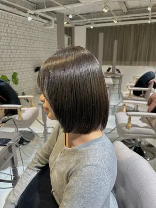 ミディアム カラー 髪質改善 ヘアエステ AInoa TENET 北千住所属・若山 竜生のヘアスタイル