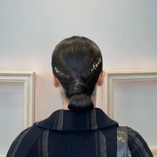 セミロング ヘアアレンジ 横浜アレンジ/メンズ カット/yuukaのヘアスタイル