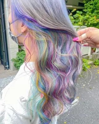 ロング カラー Chérie所属・Chérie 渋谷/カラーサロンのヘアスタイル