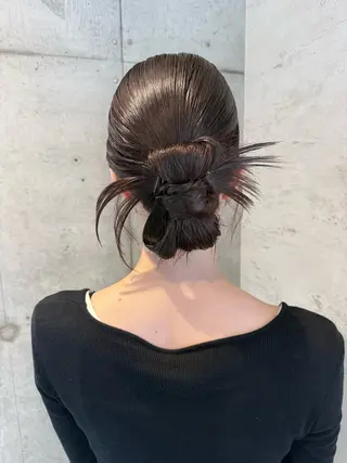 ロング ヘアアレンジ 女性に人気♪ はやしほのかのヘアスタイル