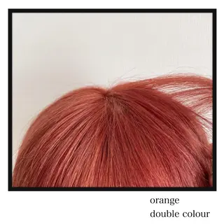 ミディアム カラー 美髪ストレート 川本雄己のヘアスタイル