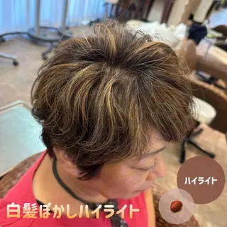 カラー 🍊暖色/ボブヘア chihiro🌼ོのヘアスタイル