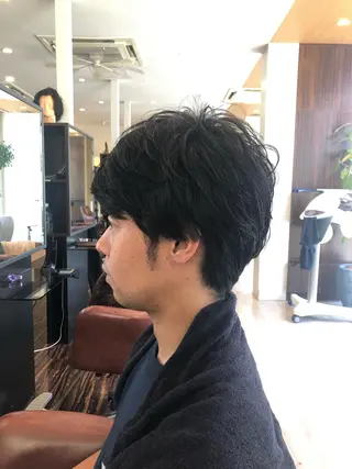 ショート パーマ メンズ pesca 仙台駅前店所属・🖤オサダ マナミ🖤のヘアスタイル