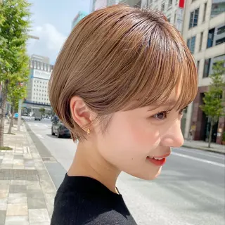 ショート カラー 🌈今野佑哉 ショートボブブリーチのヘアスタイル