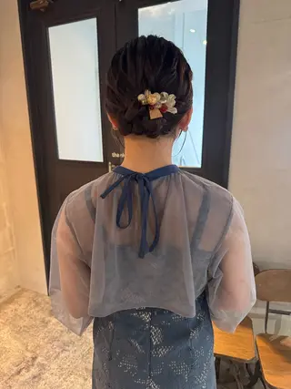 ロング ヘアアレンジ クキノケイカ /暖色カラーのヘアスタイル