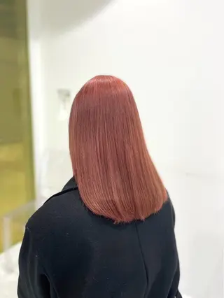 カラー 夏カラーオレンジ ヘアーひめな🫧のヘアスタイル