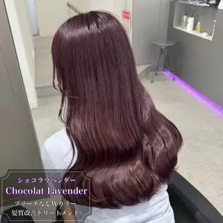 ロング カラー 透けるやわらか艶髪♡ ナチュラルストレートのヘアスタイル