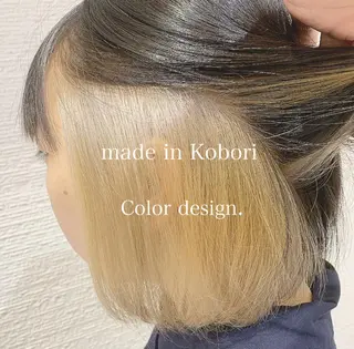 ショート カラー レイヤーカット/ 前髪顔周りカットのヘアスタイル