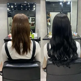 セミロング カラー ヘアアレンジ ar+ ❤︎ maiのヘアスタイル