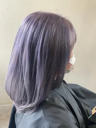 セミロング カラー 前田リサコ🌹 ✨艶髪職人のヘアスタイル