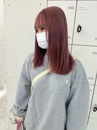 セミロング カラー ヘアアレンジ 愛されカラー🩷 はるなのヘアスタイル