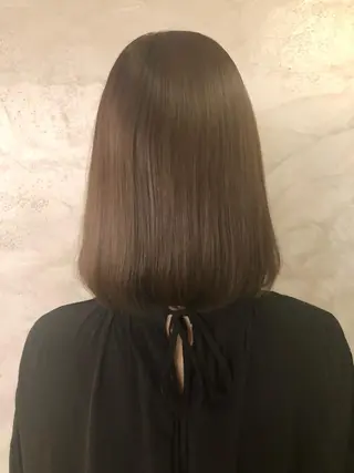 ミディアム カラー FUJINO RYOのヘアスタイル