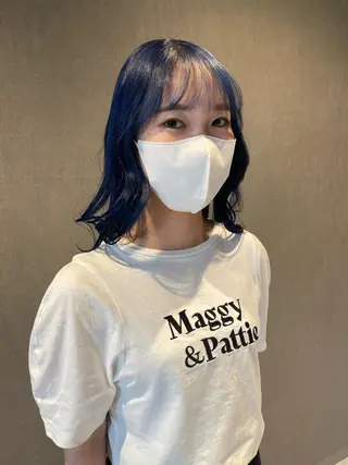 セミロング カラー 透明感カラー/艶髪/ エクステ/HIROのヘアスタイル