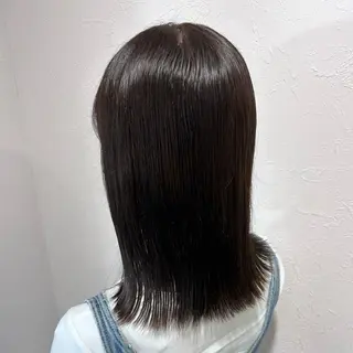 ミディアム 艶カラー/レイヤー /メンズ/マツエクのヘアスタイル