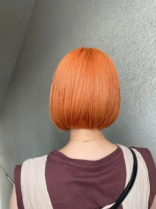 ショート カラー ブリーチカラー🌈 石垣翔太のヘアスタイル