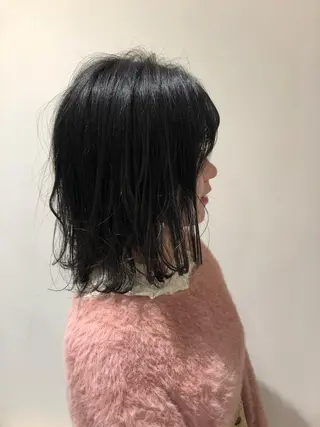 ミディアム ボブ韓国風レイヤー 髪質改善/畠中ケントのヘアスタイル