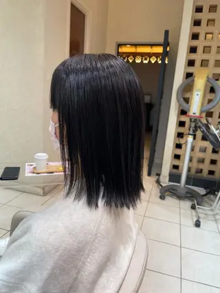 ミディアム カラー カネヒラ リョウスケのヘアスタイル