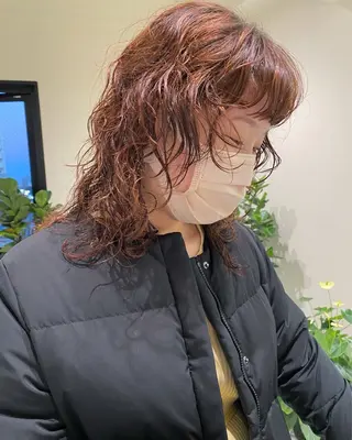 パーマ アレンジ/レトロパー マ/眉/atsumiのヘアスタイル