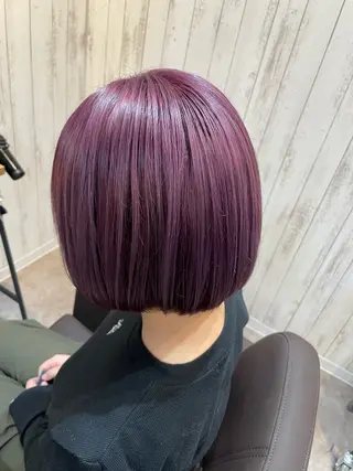 カラー ハイトーン✨酸性スト レート✨高田めぐみのヘアスタイル