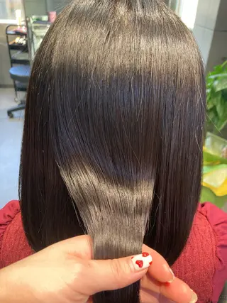 ミディアム 髪質改善☺︎縮毛矯正 ふじい まりんのヘアスタイル