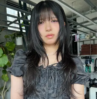 ロング ハッシュカット カシマハヤトのヘアスタイル