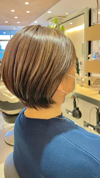 ショート カラー 渡部雄大 ショート／縮毛矯正のヘアスタイル