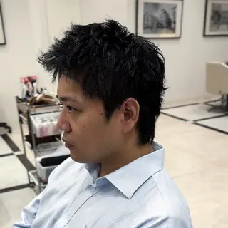 ショート パーマ メンズ 名古屋のメンズ職人 /わたるのヘアスタイル