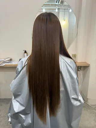 ロング サラツヤ縮毛矯正✨ モデル募集（藤野）のヘアスタイル