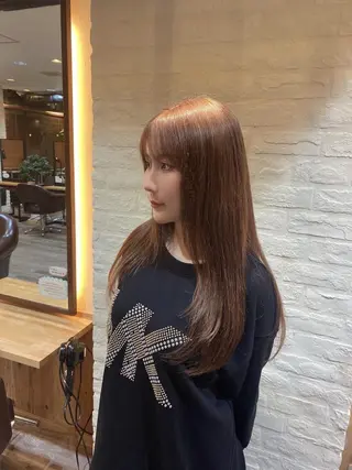 ロング カラー PUZZLE所属・横山 カミールのヘアスタイル