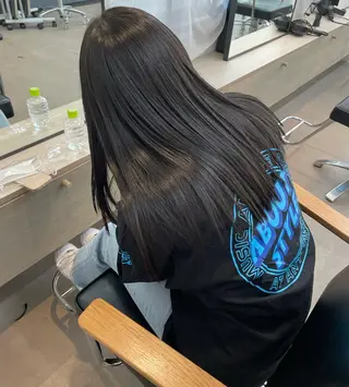 ロング カラー 原 菜帆のヘアスタイル