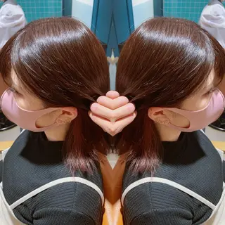 ミディアム カラー 韓国🇰🇷 ✂︎hair 内田愛のヘアスタイル