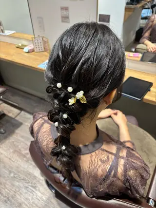 セミロング あらい まさえのヘアスタイル