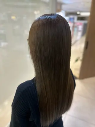 ロング パーマ 艶質改善/縮毛矯正 ササキナツミのヘアスタイル