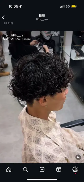 メンズ 小川 廉太朗のヘアスタイル