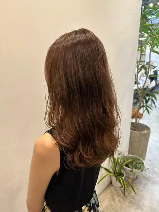 セミロング パーマ 川口開世 layer cutのヘアスタイル