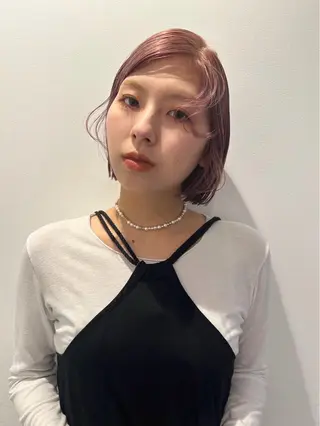 ミディアム カラー ヘアアレンジ 🎀suzuna 透明感colorのヘアスタイル