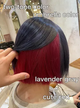 ショート 縮毛矯正/艶カラー 笠原康平のヘアスタイル
