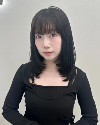 ミディアム 大人っぽ中韓レディ ヘア🤍MAOのヘアスタイル