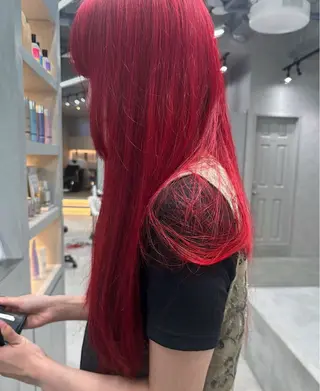 ロング カラー hair salon dot.tokyo color所属・MANAMI 🥀ウルフカットのヘアスタイル