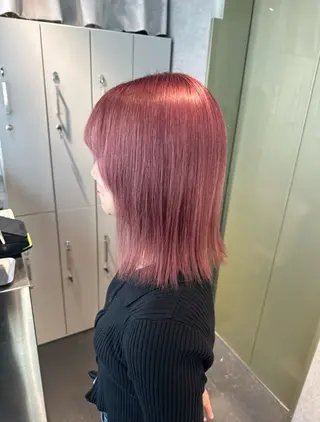 ミディアム カラー icon.博多所属・Saki / ig @_4iu_ui4_のヘアスタイル
