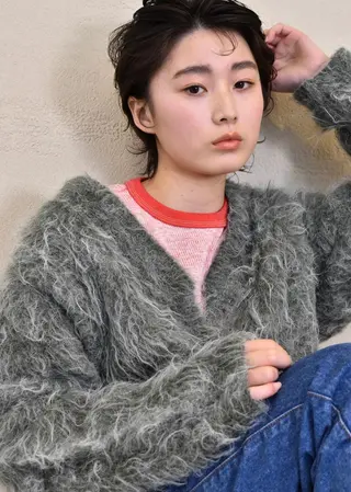 ショート カラー ヘアアレンジ AND THE BRICKS所属・AND THE BRICKS北川珠紀の眉毛・アイブロウイメージ