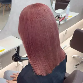 カラー ピンク率90%🎀× 肌映えカラー小川新大のヘアスタイル