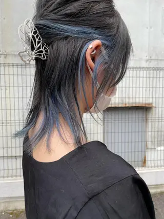 ミディアム カラー tomo🍒パーマ ハイトーン似合わせのヘアスタイル