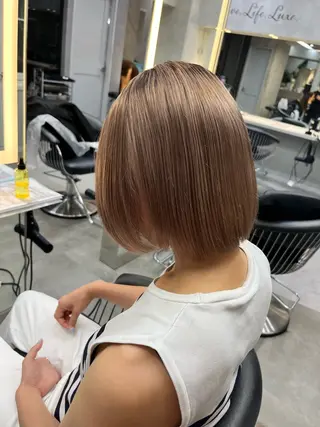 ショート カラー 池袋/似合わせ/縮毛 髪質改善【ugen】のヘアスタイル