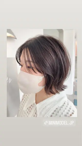 ミディアム macaron郡山 橋本洋志のヘアスタイル